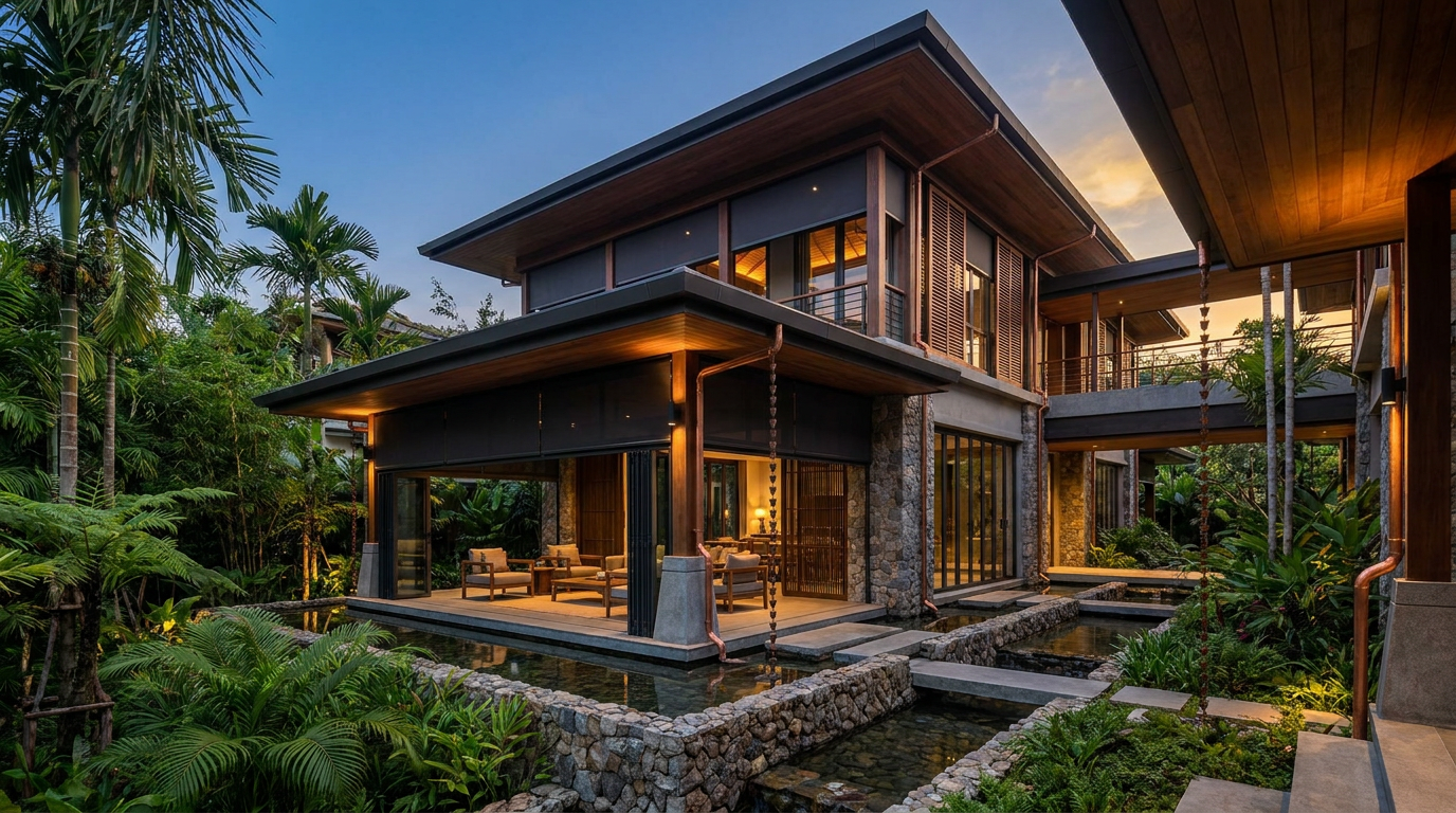 บ้านเชียงใหม่ที่ออกแบบชายคาและช่องเปิดให้เหมาะกับภูมิอากาศ